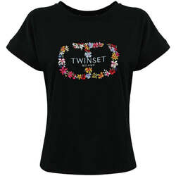 Textil Mulher T-shirts e Pólos Twin Set  Preto