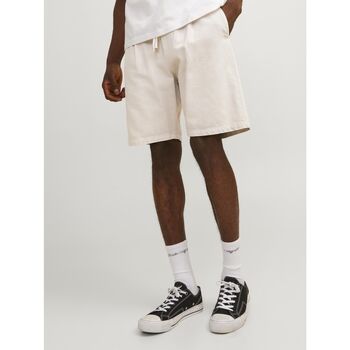 Textil Homem Shorts / Bermudas Jack & Jones 12250090 TONY-ECRU Branco