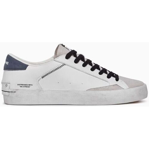 Sapatos Homem Sapatilhas Crime London DISTRESSED 16004-PP5 WHITE/BLU Branco