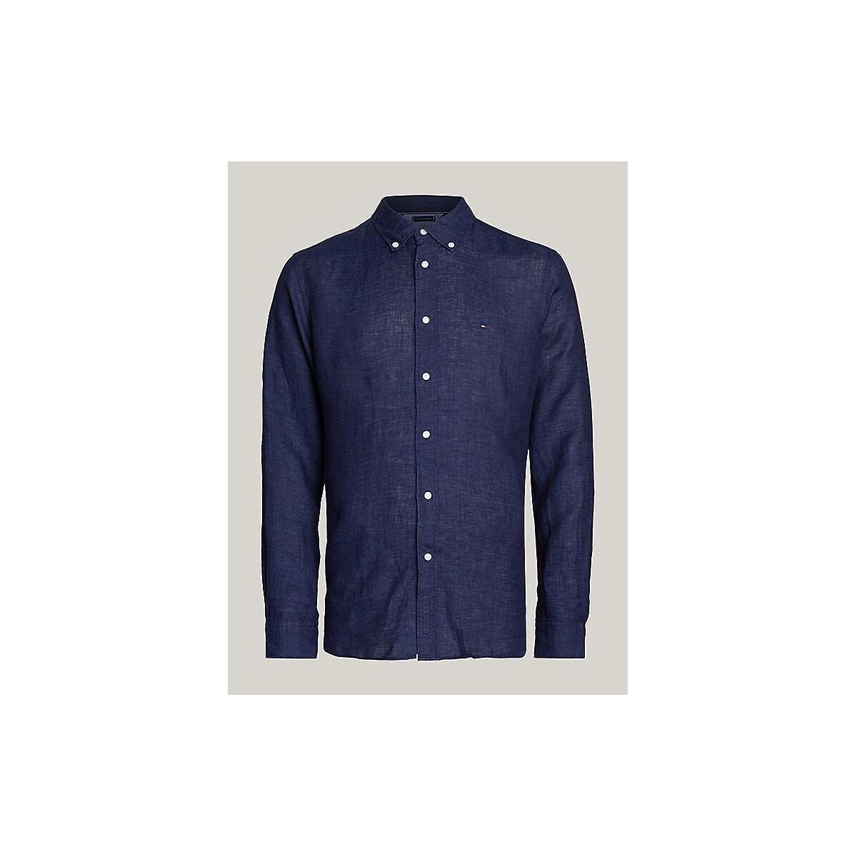 Textil Homem Camisas mangas comprida Tommy Hilfiger MW0MW34602-DCC CARBON NAVY Azul