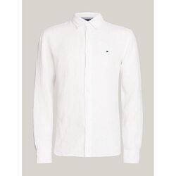 Textil Homem Camisas mangas comprida Tommy Hilfiger MW0MW34602-YCF OPTIC WHITE Branco