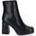 Sapatos Mulher Sapatos & Richelieu Chika 10 Botines con Cremallera  New Pam 01 Negro Preto