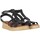 Sapatos Mulher Sapatos & Richelieu Chika 10 Sandalias de Cuña  Mudejar 03 Negro Preto