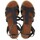 Sapatos Mulher Sapatos & Richelieu Chika 10 Sandalias de Cuña  Mudejar 03 Negro Preto