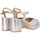 Sapatos Mulher Sapatos & Richelieu Chika 10 Sandalias de Plataforma  Flora 23 Plata Multicolor