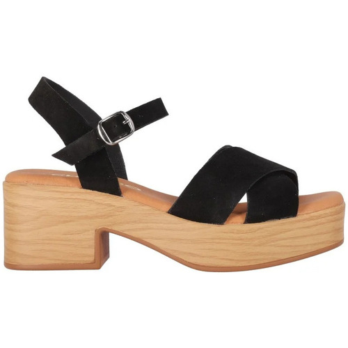 Sapatos Mulher Chinelos / Tamancos Chika 10 Sandalias de Plataforma  Hachi 01 Negro Preto