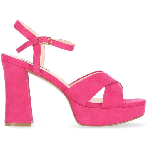Sapatos Mulher Chinelos / Tamancos Chika 10 Sandalias de Plataforma  Jolie 04 Fucsia Rosa