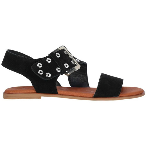 Sapatos Mulher Coleção Primavera / Verão Chika 10 Sandalias Planas  Naira 11 Negro Preto