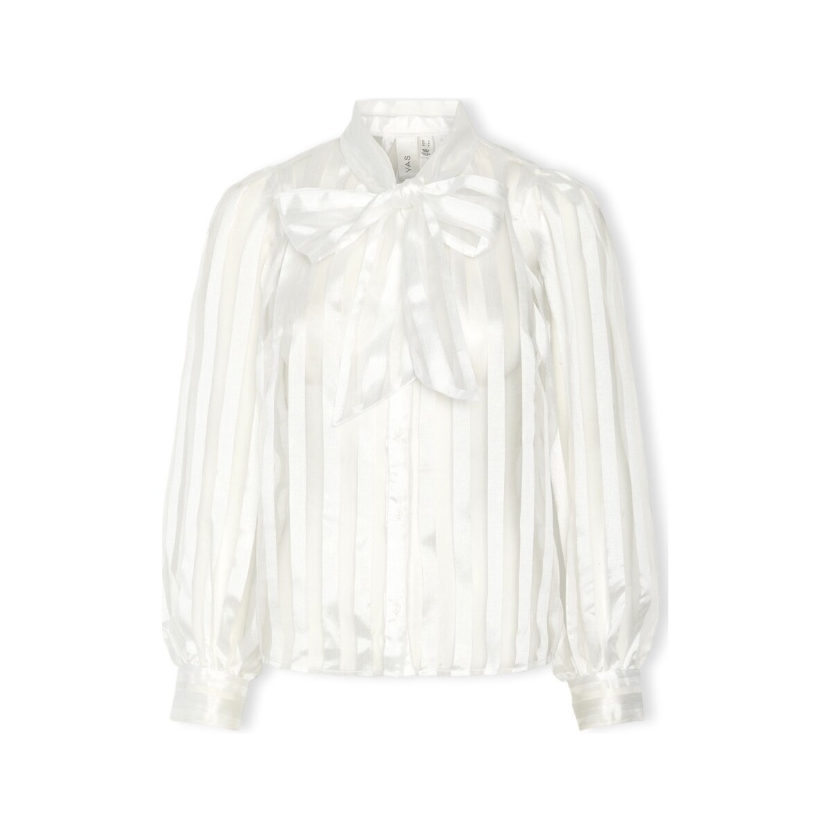 Textil Mulher Tops / Blusas Y.a.s YAS Camisa Jose L/S - Star White Branco