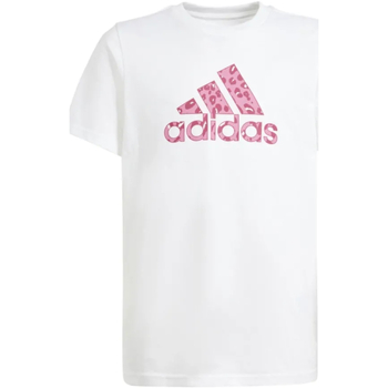 Textil Rapariga T-Shirt mangas curtas images adidas Originals IW1375 Branco