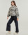 Textil Mulher Sweats Only ONLJANNE  Preto / Branco