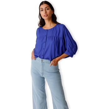 Textil Mulher Fatos e shorts de banho Skfk Camisa Tilde - Royal Blue Azul