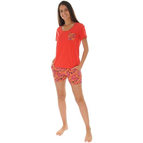 Textil Mulher Pijamas / Camisas de dormir Christian Cane GEMMA Vermelho