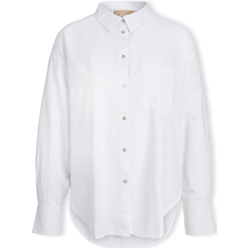 Textil Mulher Air Jordan 5 Barcelona Shirts Jjxx Camisa Jamie Linen L/S - White Branco