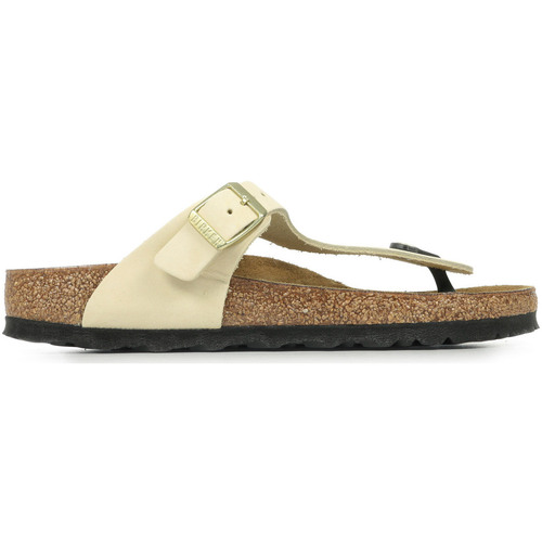 Sapatos Mulher Chinelos Birkenstock Gizeh Bs Bege