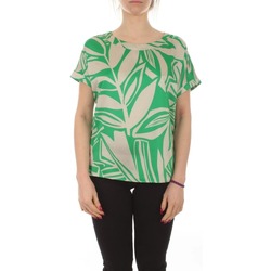 Textil Mulher camisas Linea Emme Marella 15111202 Verde