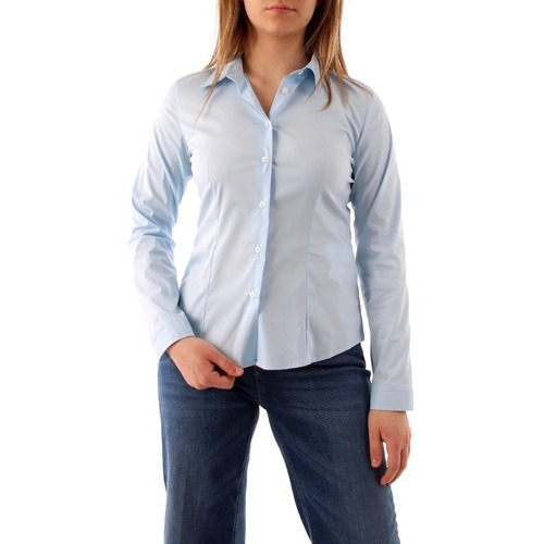 Textil Mulher camisas Camisolas e casacos de malha 15111021 Azul