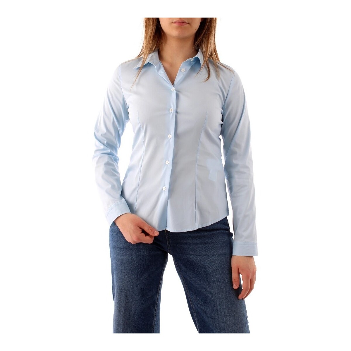 Textil Mulher camisas Linea Emme Marella 15111021 Azul