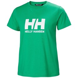 Textil Mulher T-Shirt mangas curtas Helly Hansen Hh Logo Verde