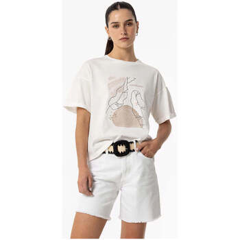 Textil Mulher T-shirts e Pólos Tiffosi 10054224-110-1-1 Branco