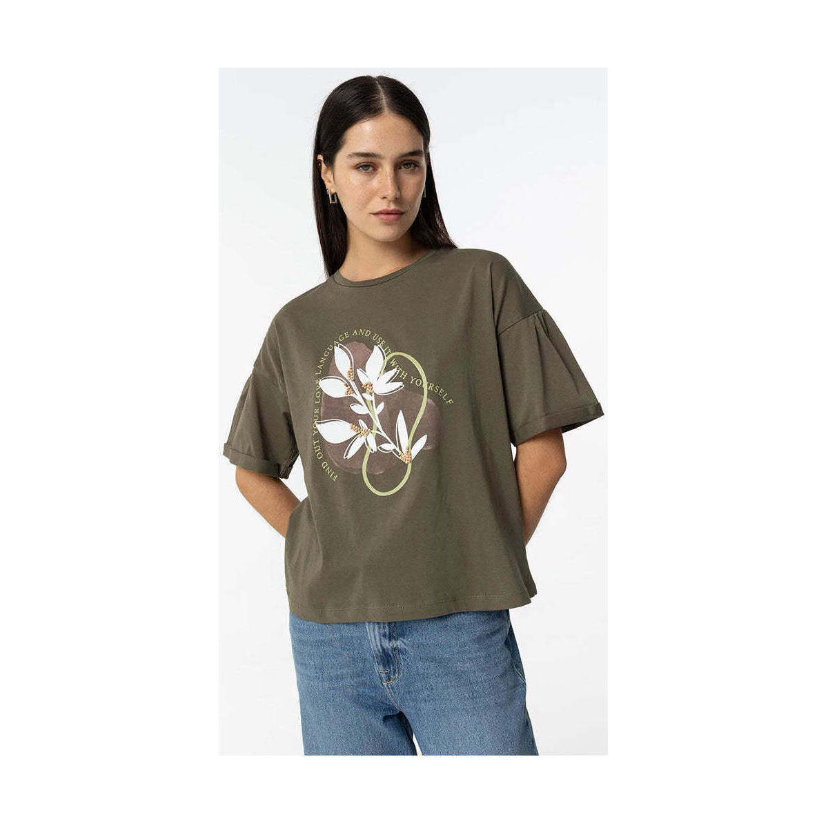 Textil Mulher T-shirts e Pólos Tiffosi 10054224-890-4-1 Verde