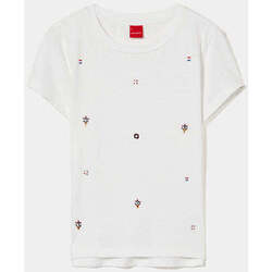 Textil Rapariga T-shirts e Pólos Lion Of Porches Kids LP004190-001-1-21 Branco
