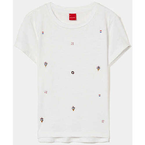 Textil Rapariga T-shirts e Pólos Lion Of Porches Kids LP004190-001-1-21 Branco