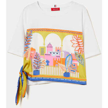 Textil Mulher T-shirts e Pólos Lion Of Porches LP004583-001-1-1 Branco