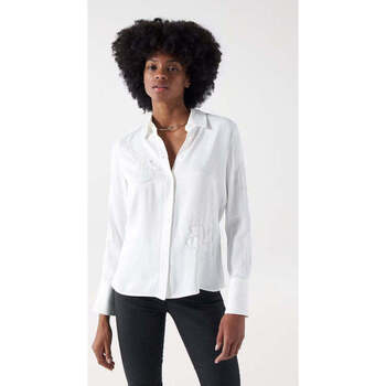 Textil Mulher camisas Salsa 21007772-010-1-1 Branco