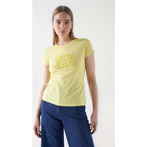 Textil Mulher T-shirts e Pólos Salsa 21008275-410-5-1 Amarelo
