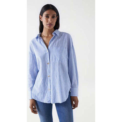 Textil Mulher camisas Salsa 21007790-001-1-1 Branco