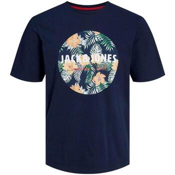 Textil Homem T-Shirt mangas curtas Jack & Jones  Azul
