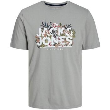 Textil Homem T-Shirt mangas curtas Jack & Jones  Cinza