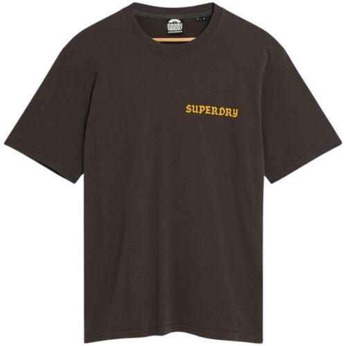 Textil Homem T-Shirt mangas curtas Superdry  Preto
