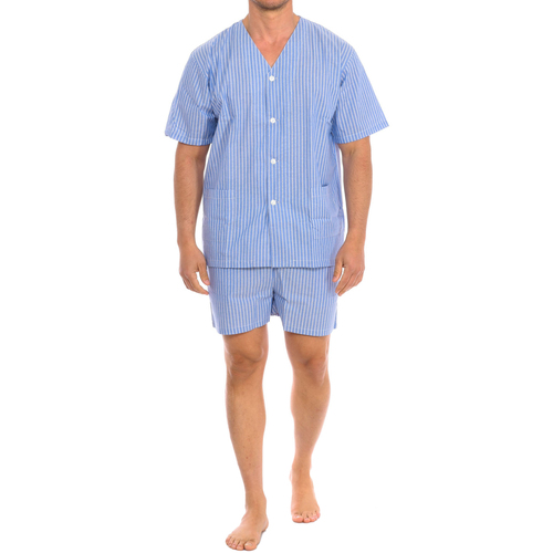 Textil Homem Pijamas / Camisas de dormir Kisses&Love KL30195 Azul
