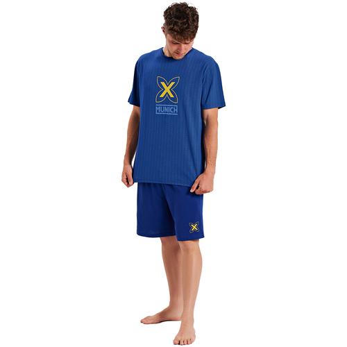 Textil Homem Pijamas / Camisas de dormir Munich MUEH0253 Azul