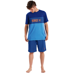 Textil Homem Pijamas / Camisas de dormir Munich MUEH0254 Azul