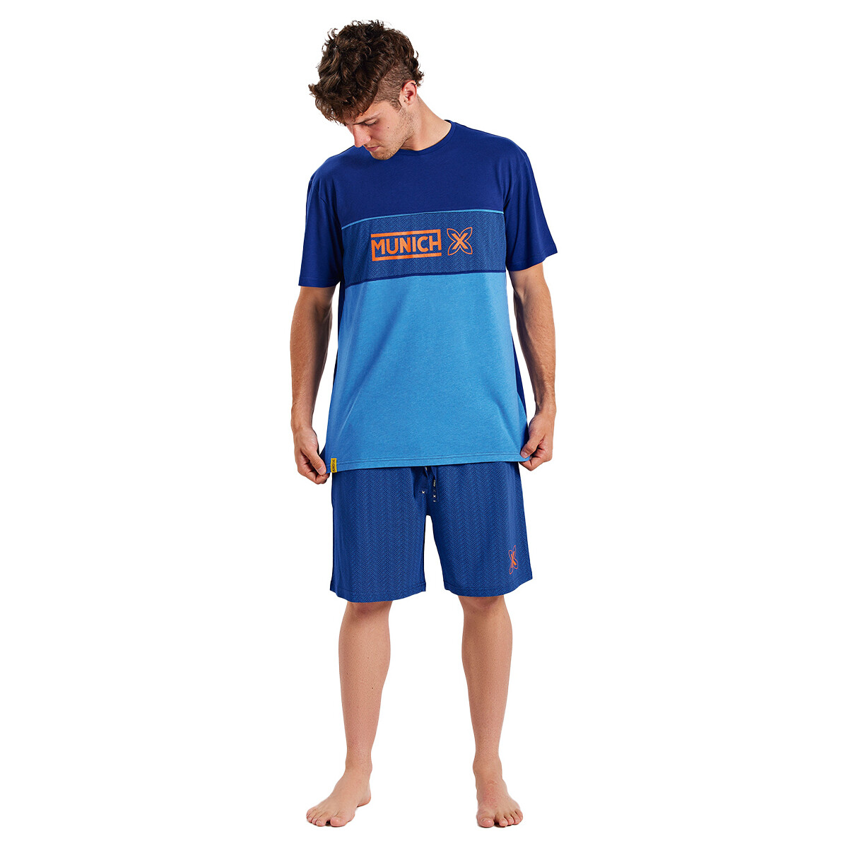 Textil Homem Pijamas / Camisas de dormir Munich MUEH0254 Azul