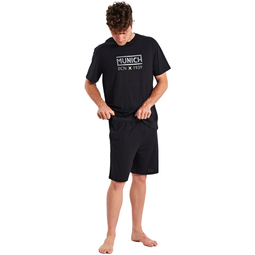 Textil Homem Pijamas / Camisas de dormir Munich MUEH0350 Preto