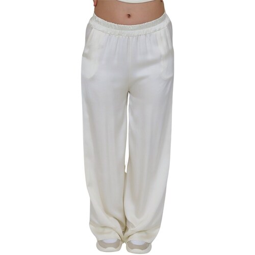 Textil Mulher Calças finas / Sarouels Zahjr 53539095 Branco