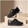 Sapatos Mulher Sapatilhas Pitillos Deportivo de mujer clásico con ancho especial y velcro NEGR Preto