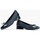 Sapatos Mulher Escarpim Pitillos Bailarinas de mujer en piel con textil con ribete elástico Azul