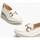 Sapatos Mulher Escarpim Pitillos Mocasines de mujer con con adorno cadena y plataforma BLANC Branco