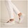 Sapatos Mulher Escarpim Pitillos Merceditas de mujer en piel con velcro y suela de goma BLAN Branco