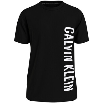 Textil Homem T-Shirt mangas curtas Calvin Klein JEANS print KM0KM00998 Preto