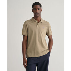 Textil Homem T-shirts e Pólos Gant Polo em algodão piqué Shield regular fit Bege