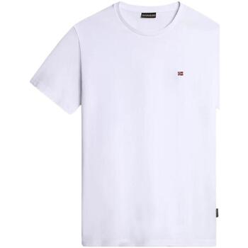 Textil Homem T-Shirt polo mangas curtas Napapijri  Branco