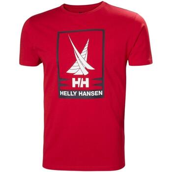 Textil Homem T-shirts & linnen för Herr från Parajumpers Helly Hansen  Vermelho