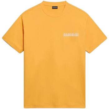 Textil Homem T-Shirt polo mangas curtas Napapijri  Amarelo