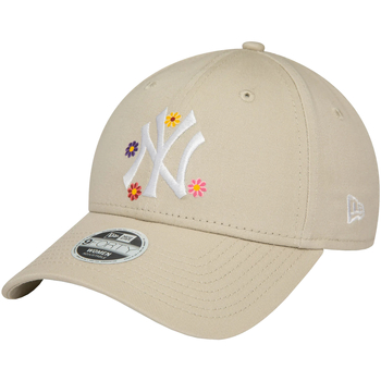 New-Era 9FORTY New York Yankees Floral All Over Print Cap Bege